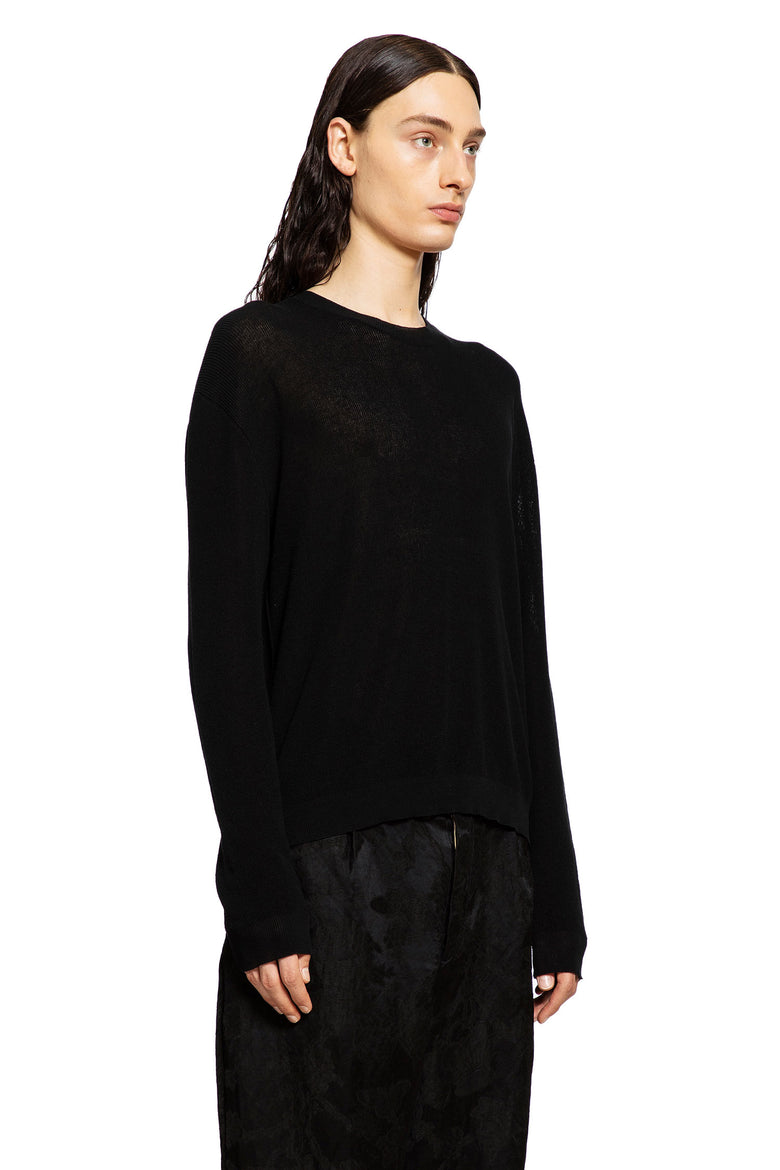 UMA WANG MAN BLACK KNITWEAR