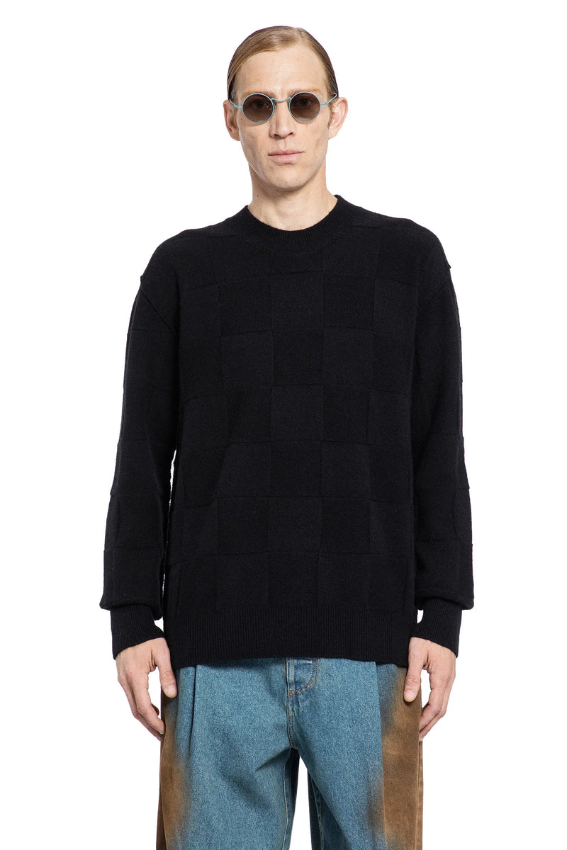Check Jacquard sweater - Antonioli.eu