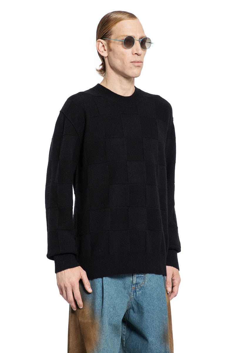Check Jacquard sweater - Antonioli.eu