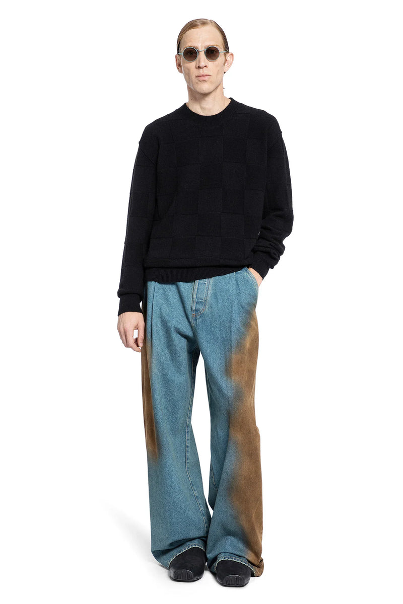 Check Jacquard sweater - Antonioli.eu