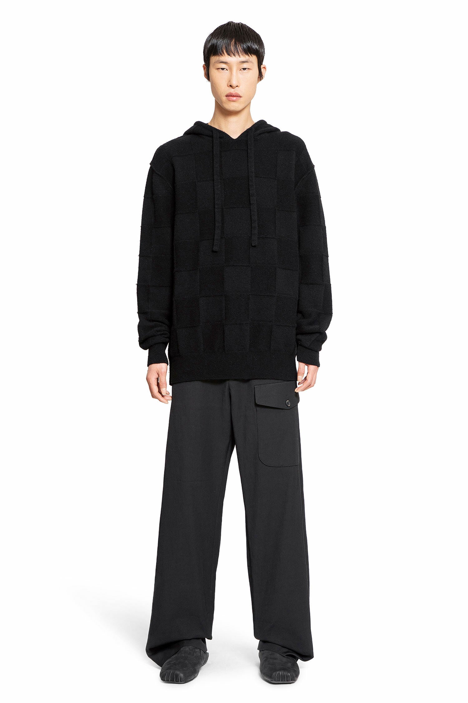 UMA WANG MAN BLACK KNITWEAR