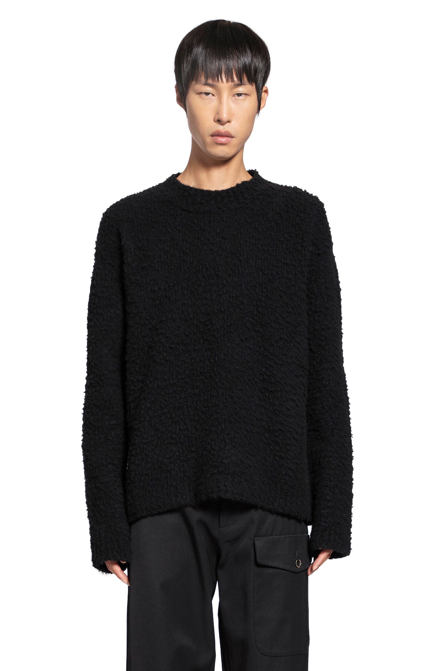 UMA WANG MAN BLACK KNITWEAR