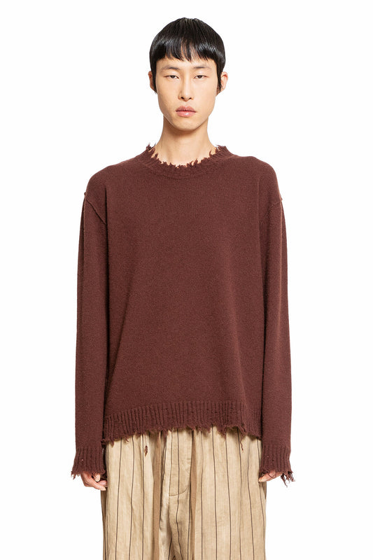 UMA WANG MAN BROWN KNITWEAR