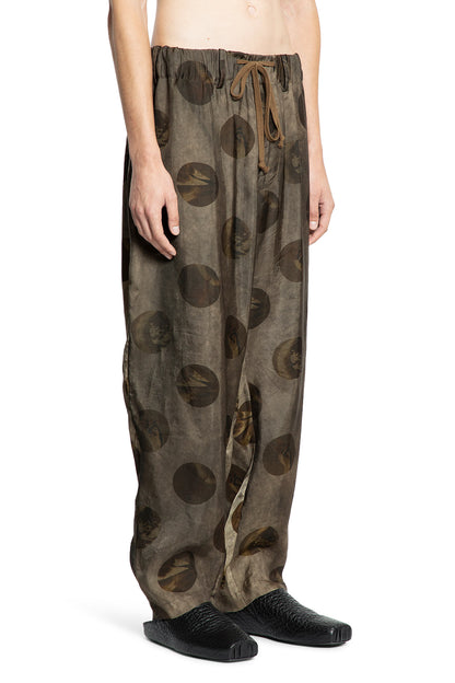 Graphic Polkadot Jacquard Drawstring Pants