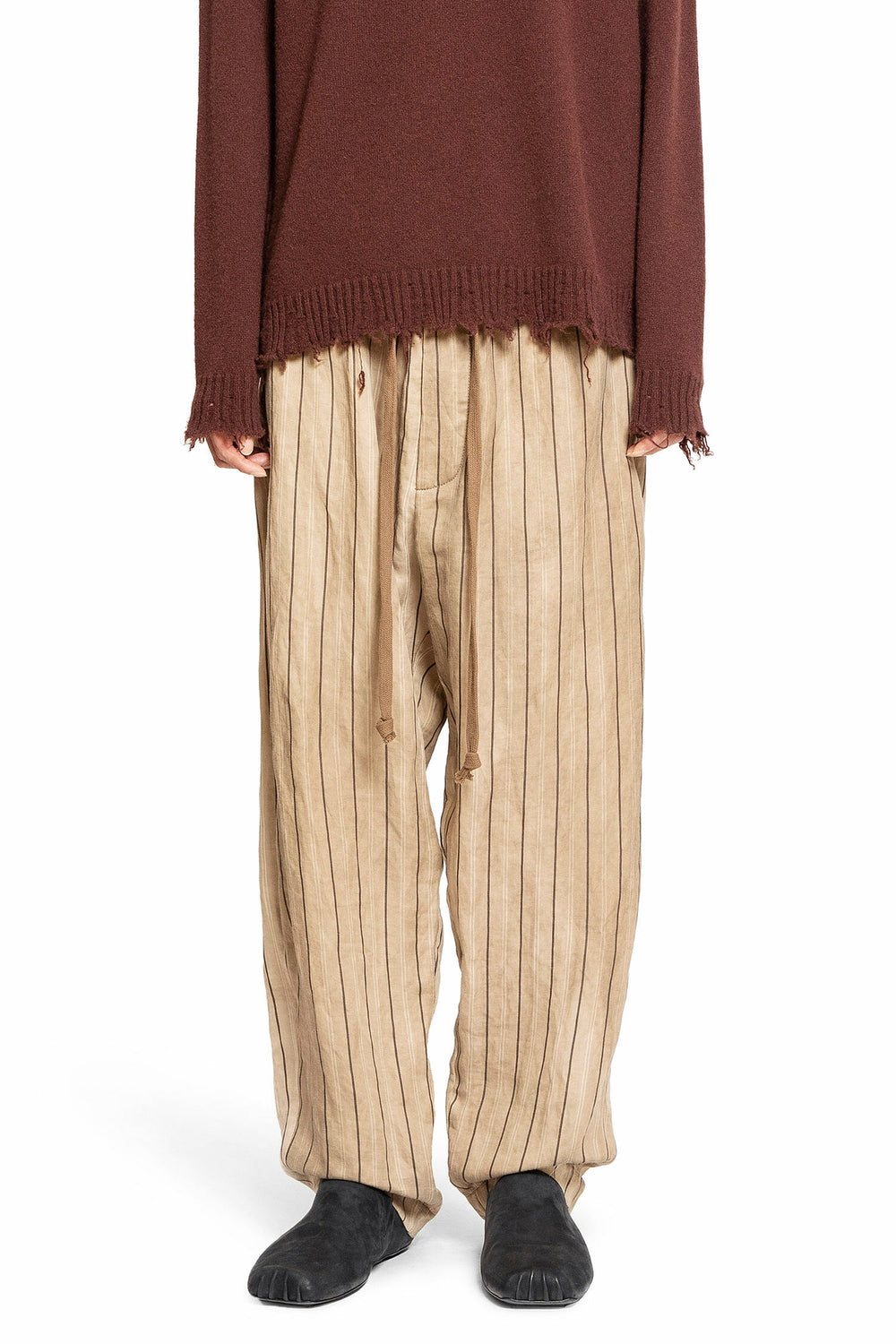 UMA WANG MAN BEIGE TROUSERS