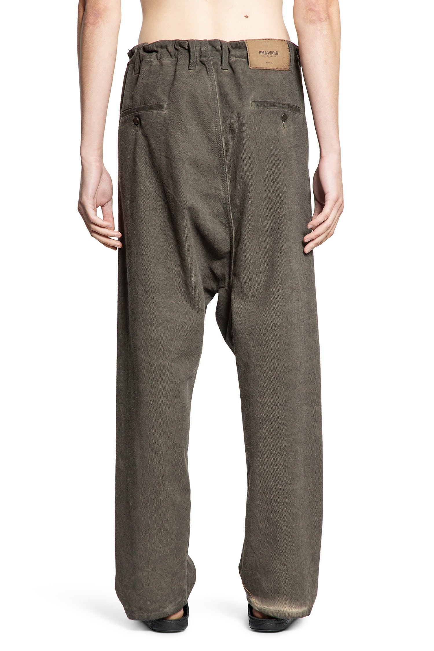 Overdyed Denim Drawstring Pants