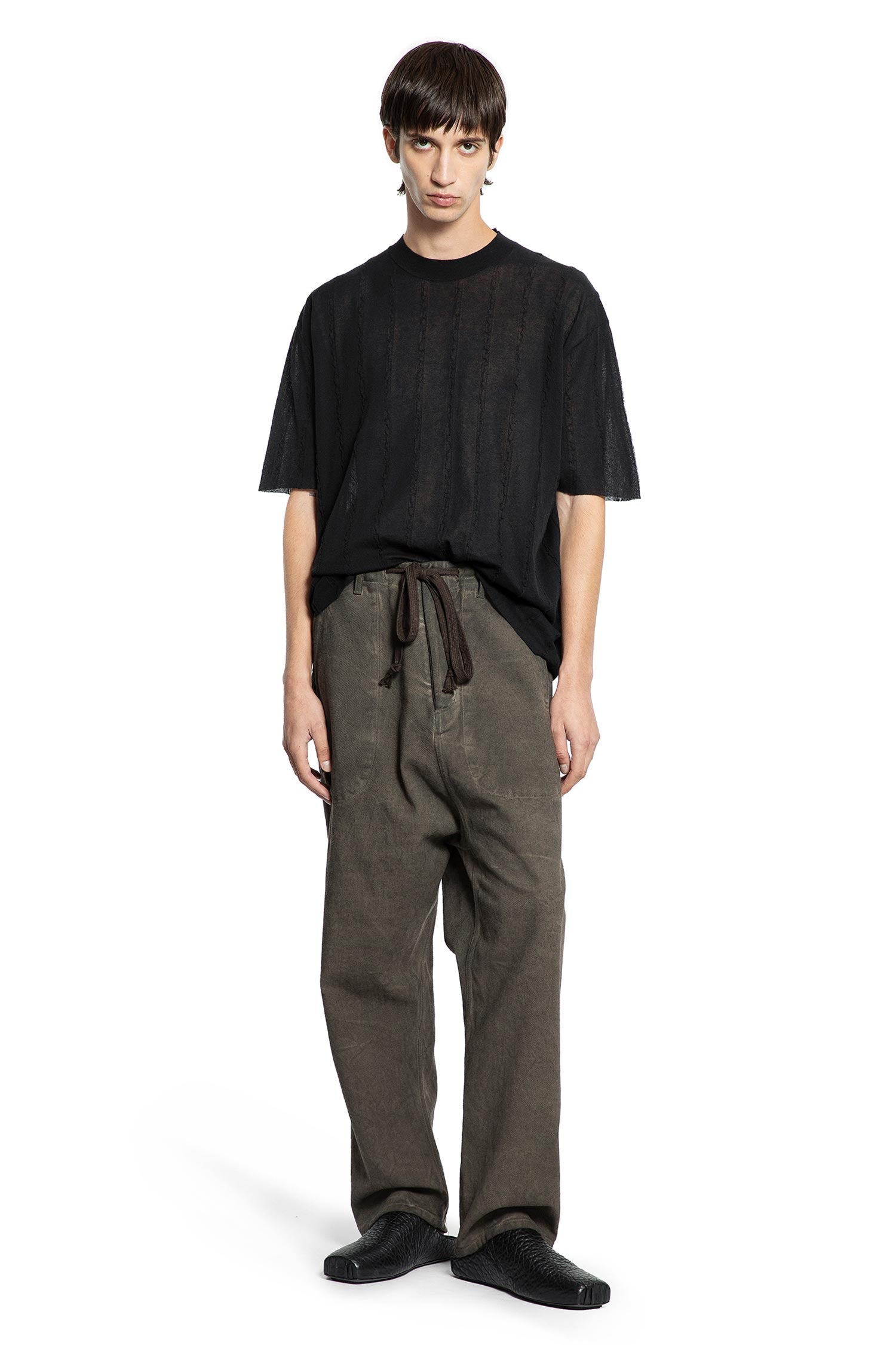 Overdyed Denim Drawstring Pants