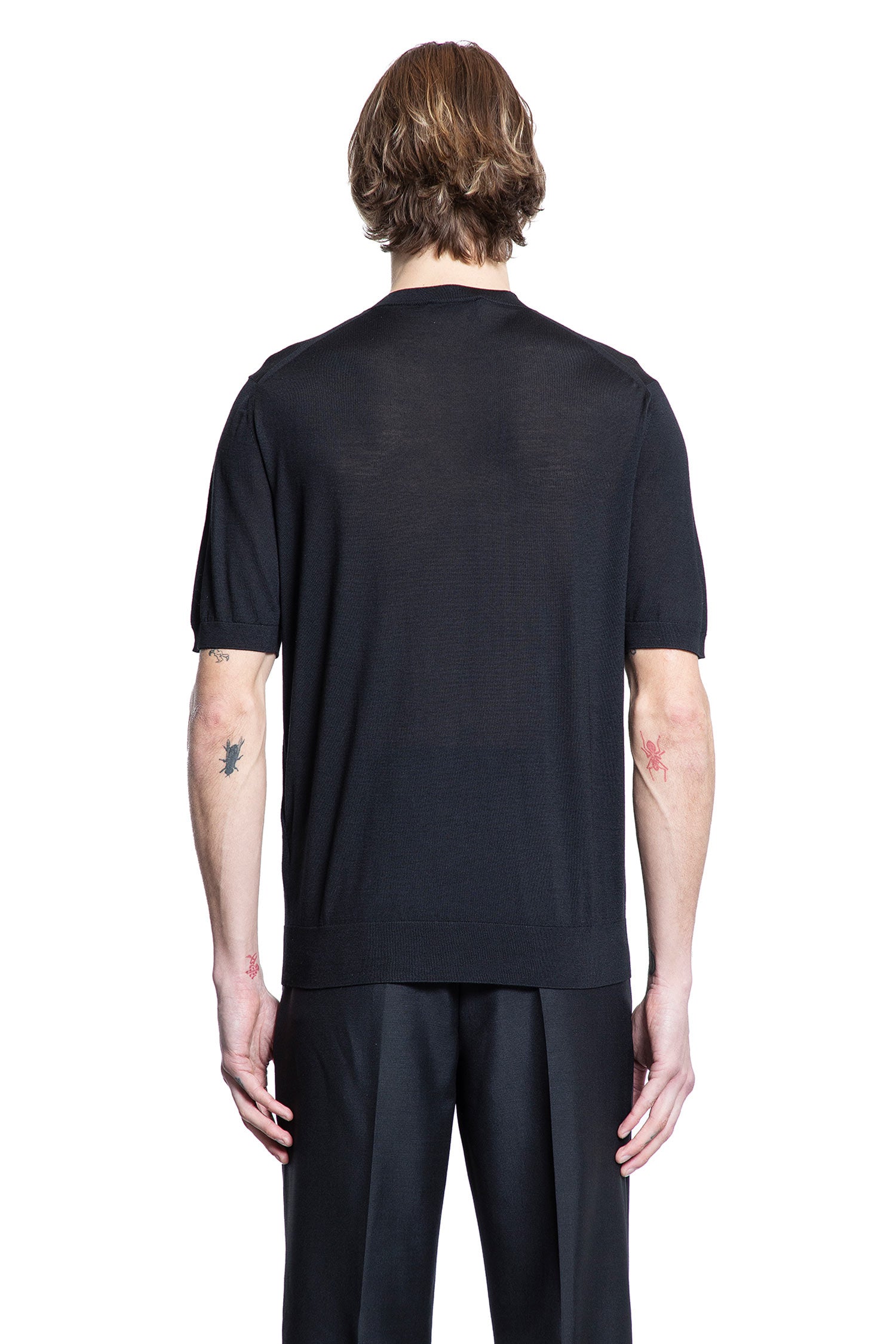 PRADA MAN BLACK KNITWEAR