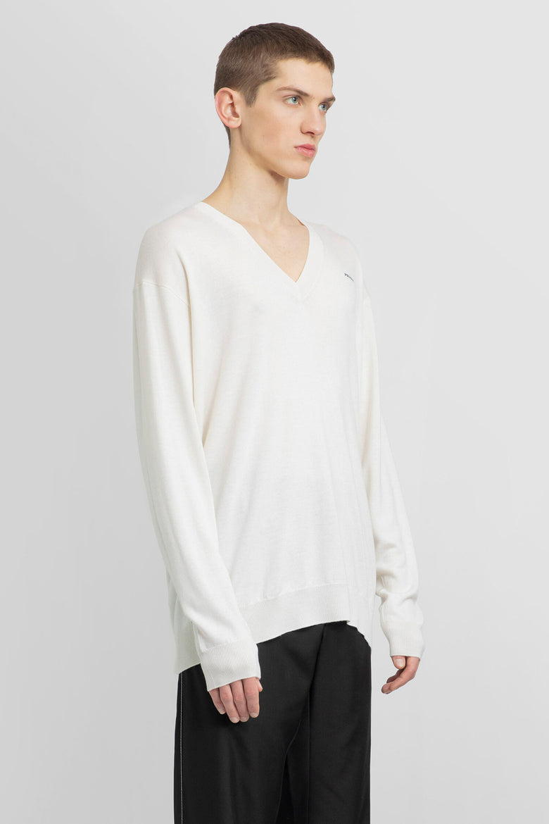 PRADA MAN WHITE KNITWEAR