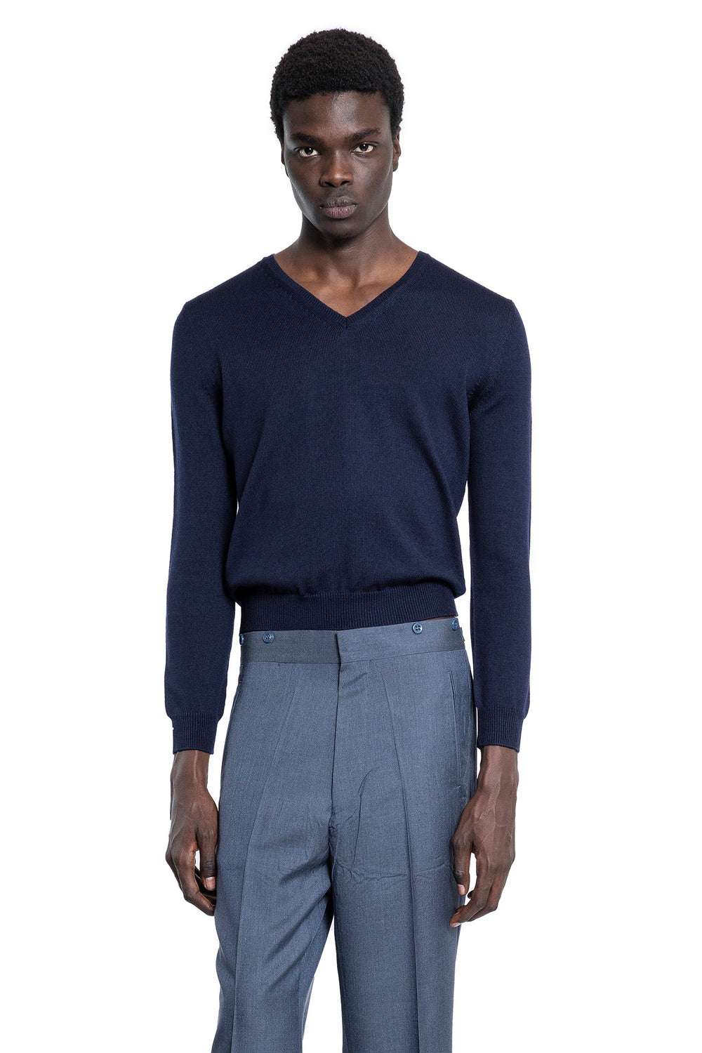 PRADA MAN BLUE KNITWEAR