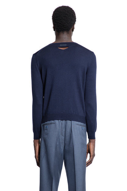 PRADA MAN BLUE KNITWEAR