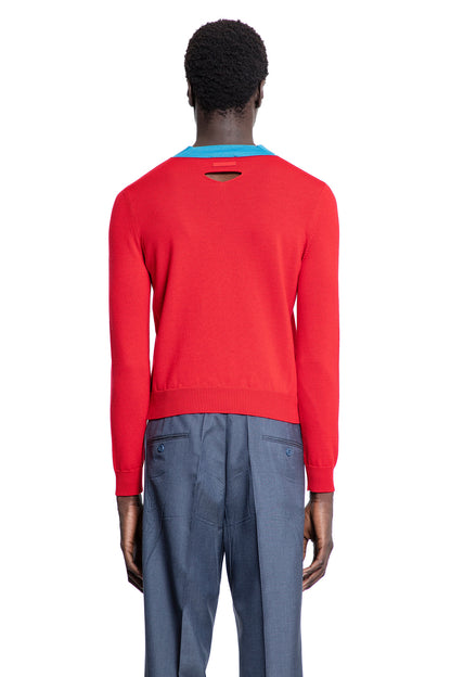 PRADA MAN RED KNITWEAR