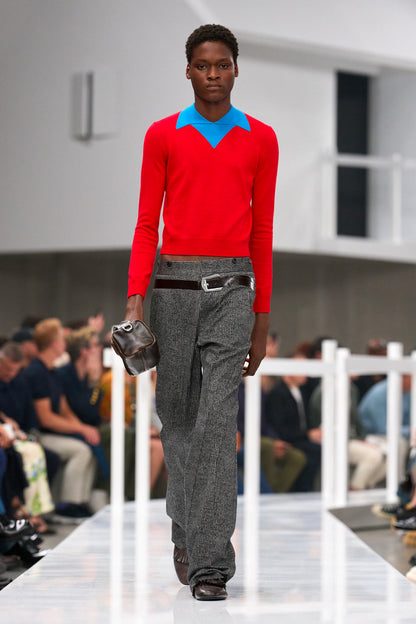 PRADA MAN RED KNITWEAR