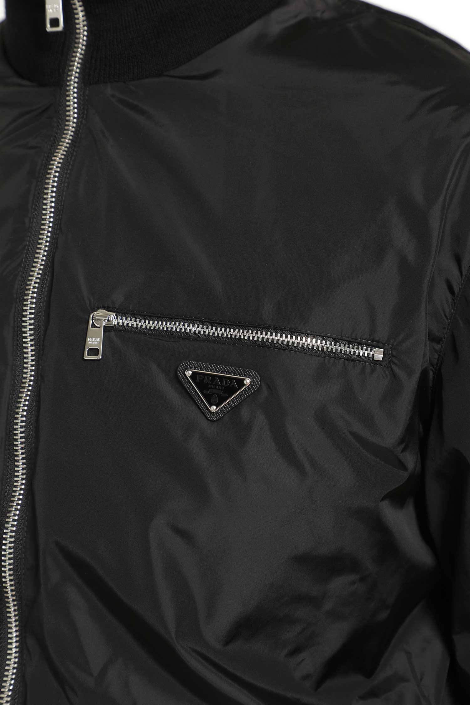 PRADA Reversible wool and re-nylon jacket man