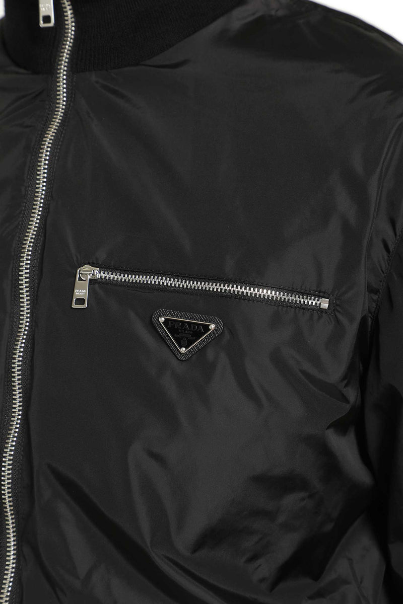 PRADA Reversible wool and re-nylon jacket man