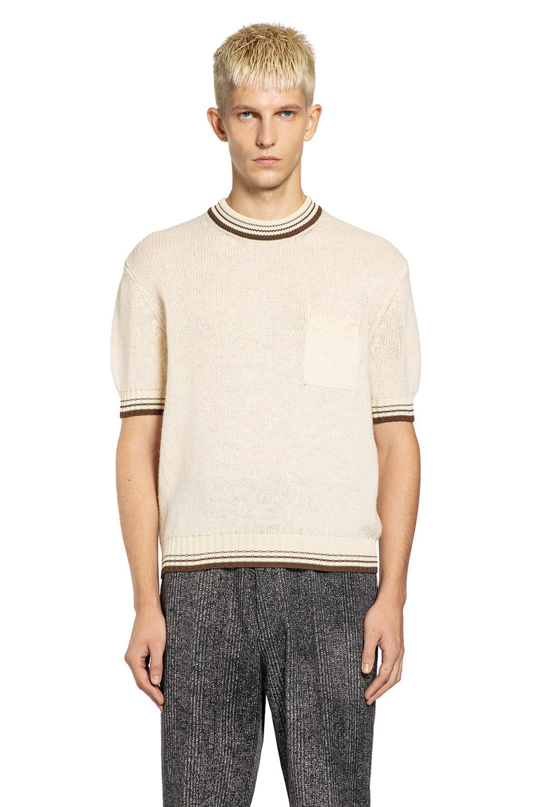 PRADA MAN BEIGE KNITWEAR