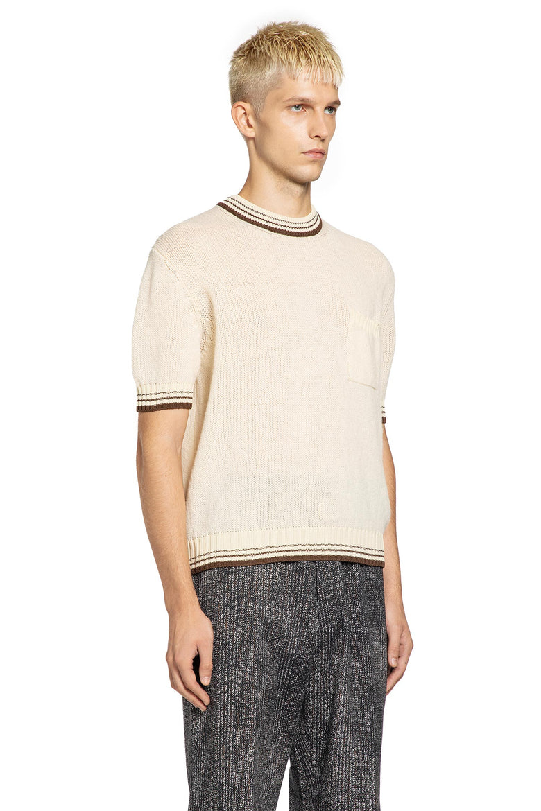 PRADA MAN BEIGE KNITWEAR