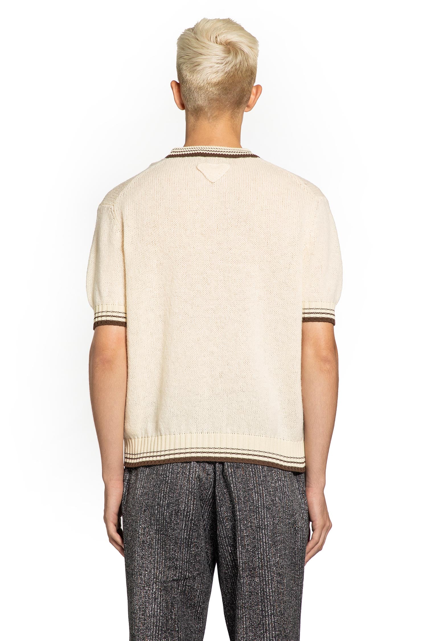 PRADA MAN BEIGE KNITWEAR