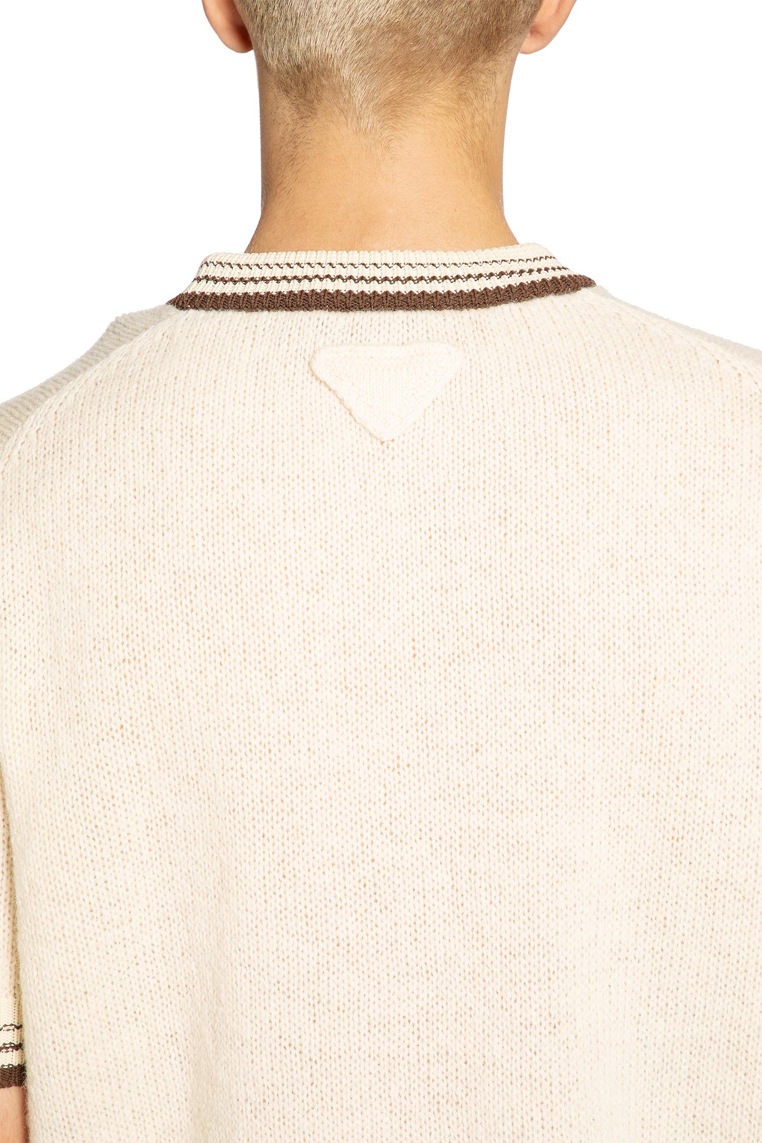 PRADA MAN BEIGE KNITWEAR