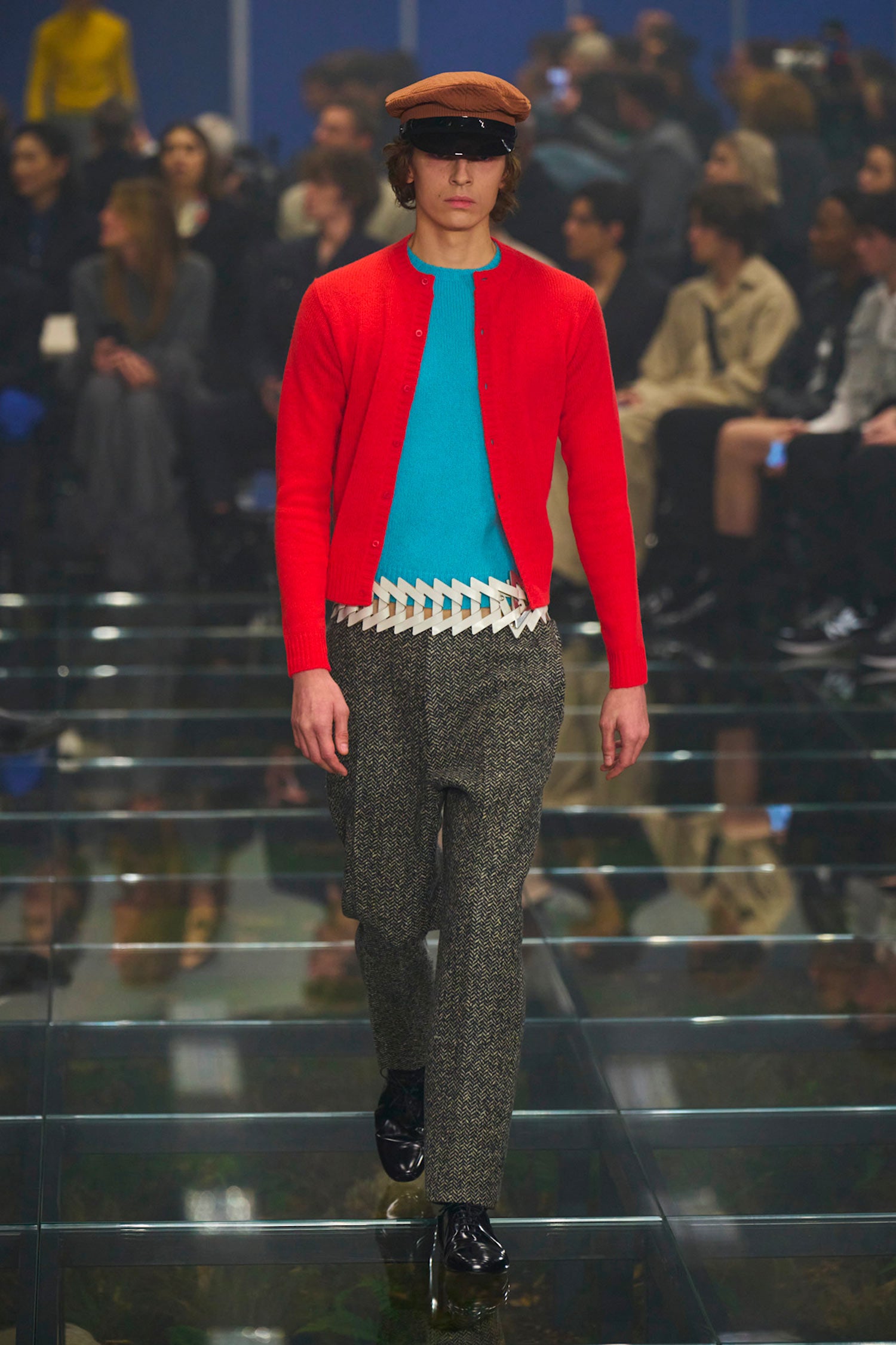 PRADA MAN RED KNITWEAR