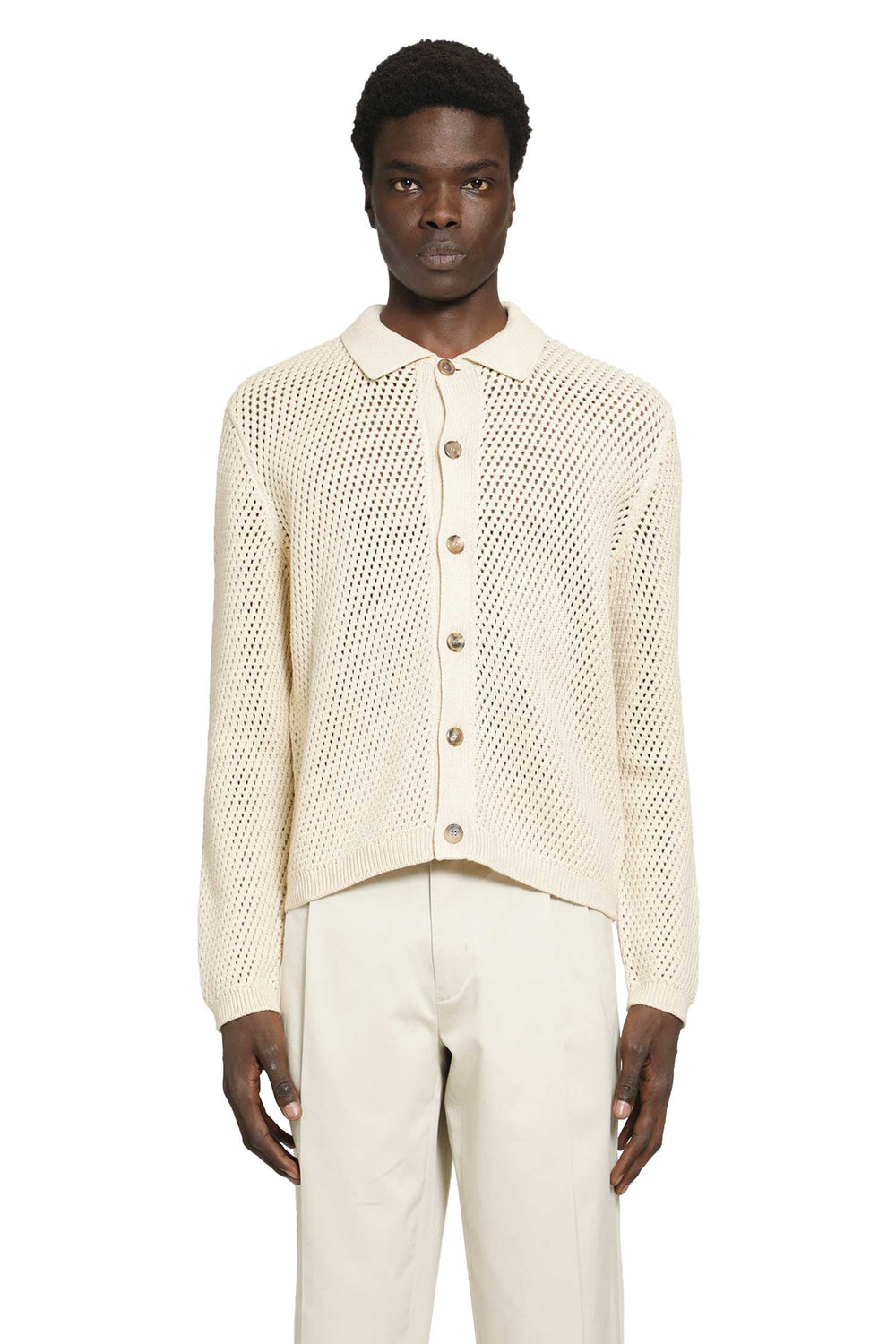 PRADA Linen and Cotton Cardigan man