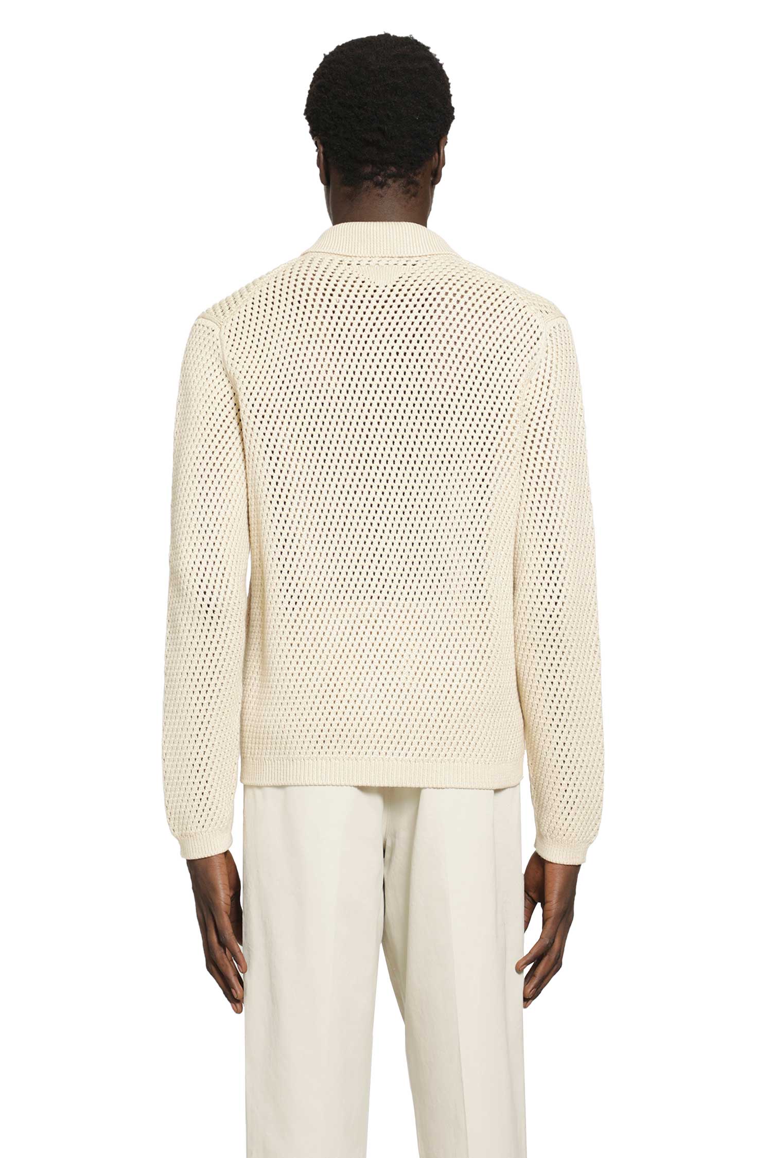 PRADA Linen and Cotton Cardigan man
