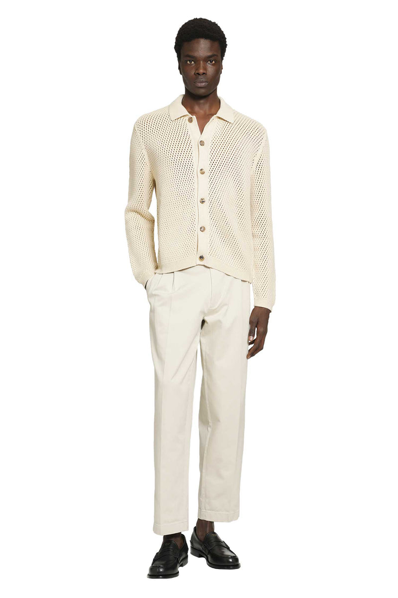 PRADA Linen and Cotton Cardigan man