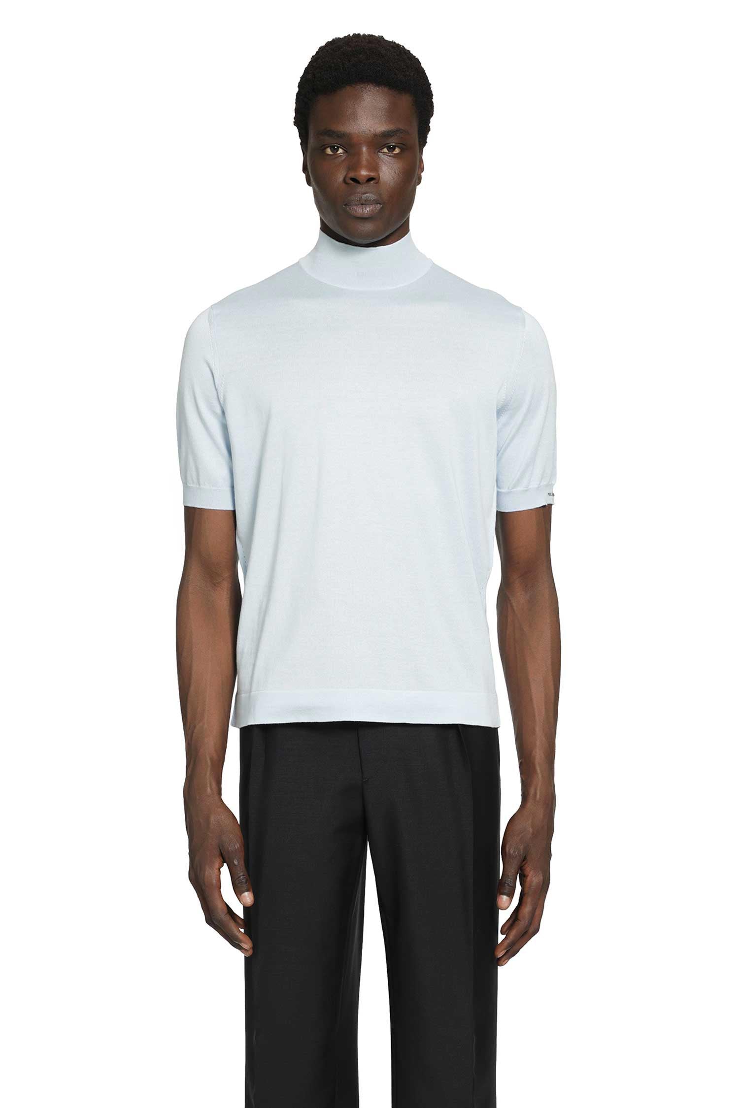 PRADA Short Sleeve Cotton Sweater man