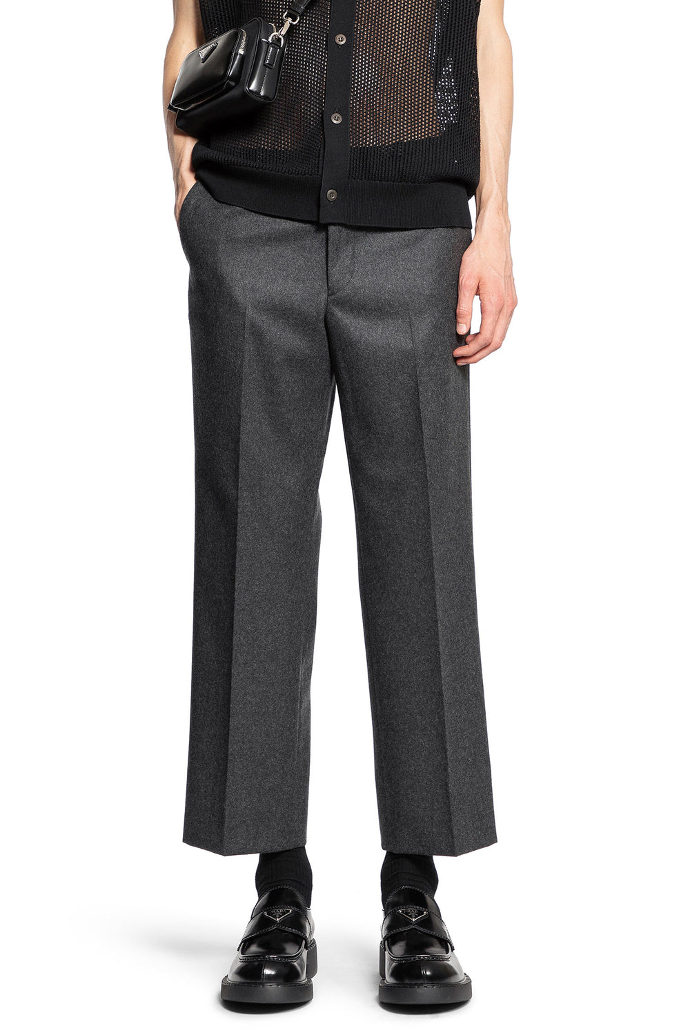 PRADA MAN GREY TROUSERS