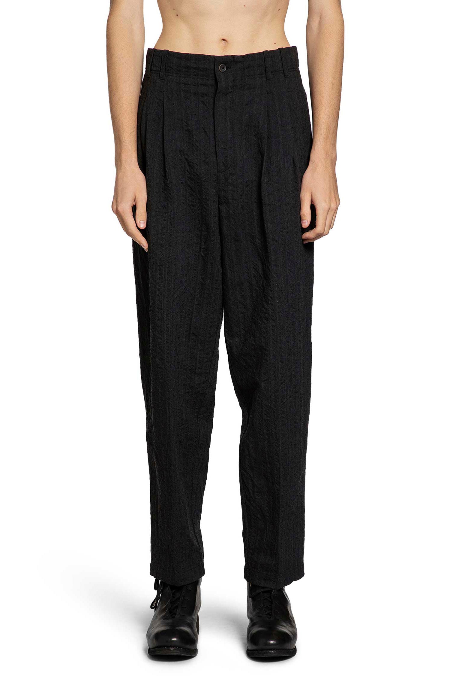 FORME D'EXPRESSION MAN BLACK TROUSERS
