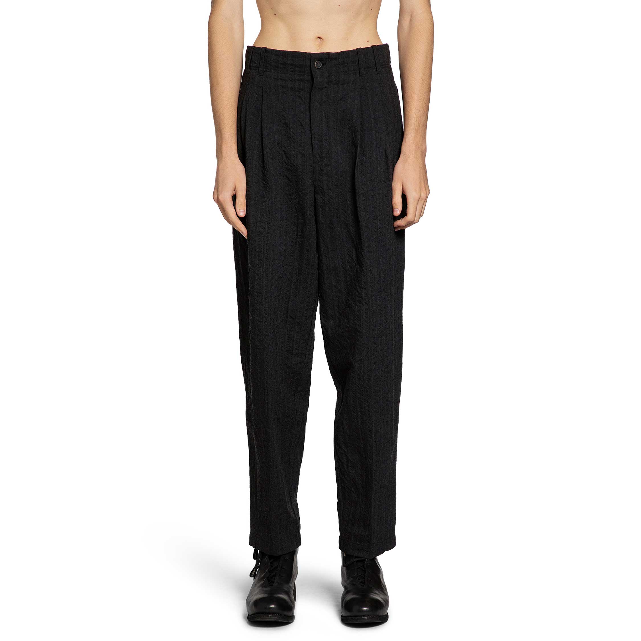 FORME D'EXPRESSION MAN BLACK TROUSERS