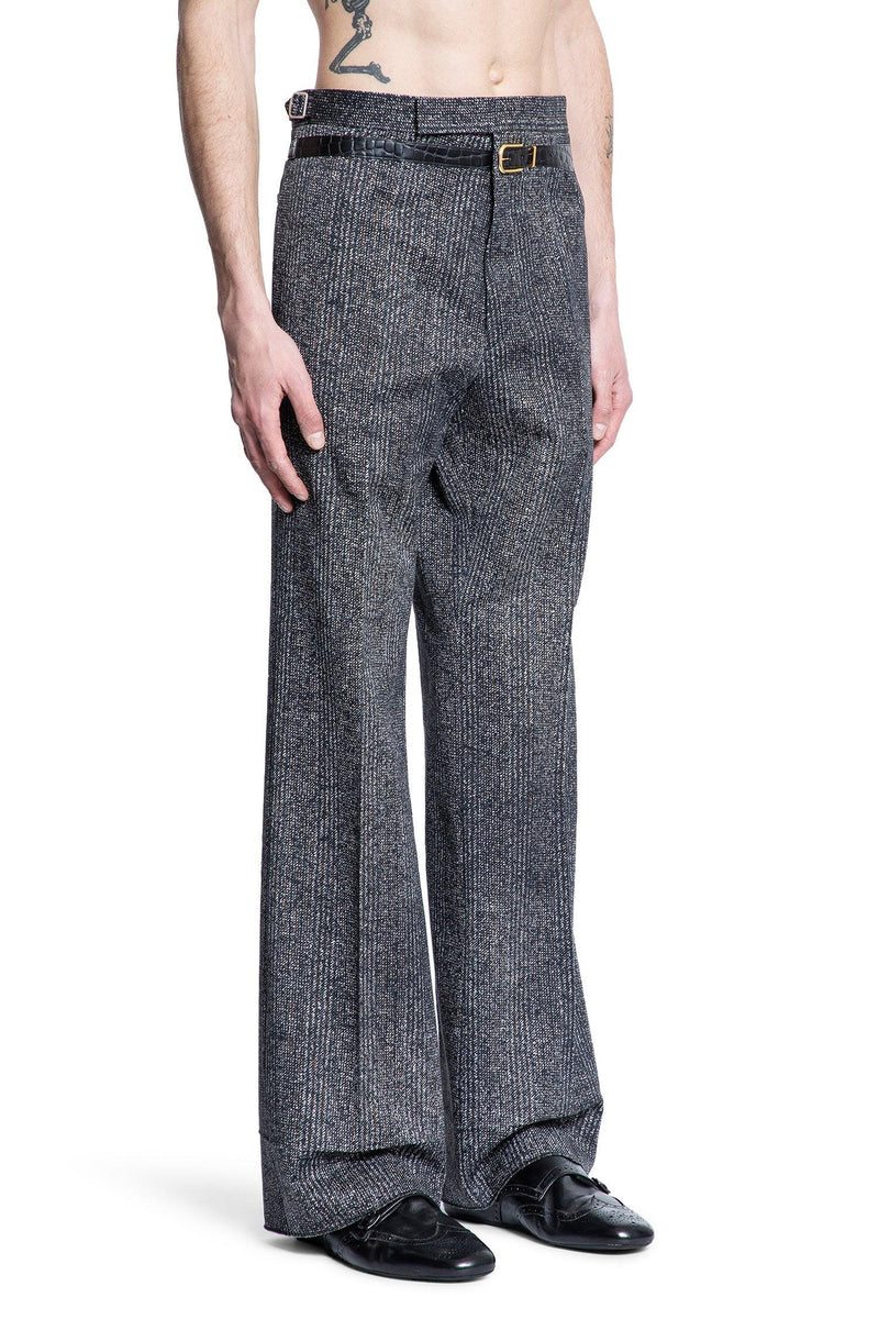 Cotton Gabardine Pants with Printed Belt - Antonioli.eu