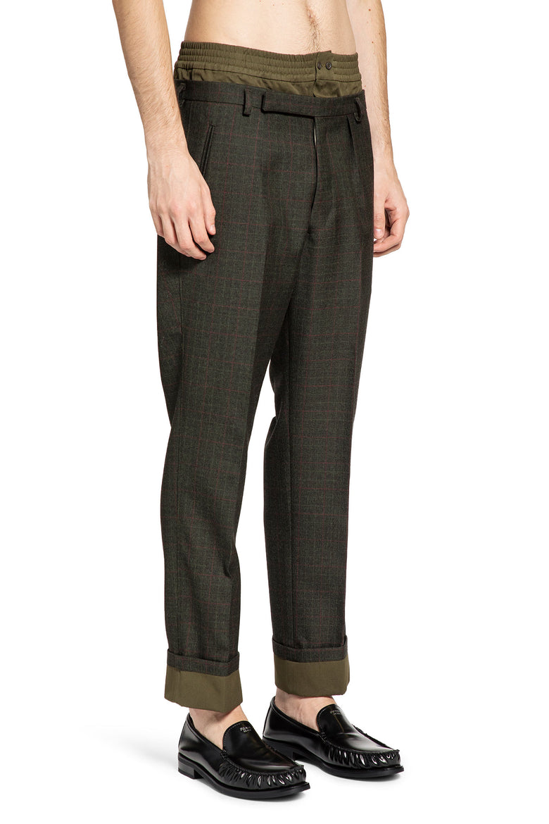 Check Wool Trousers