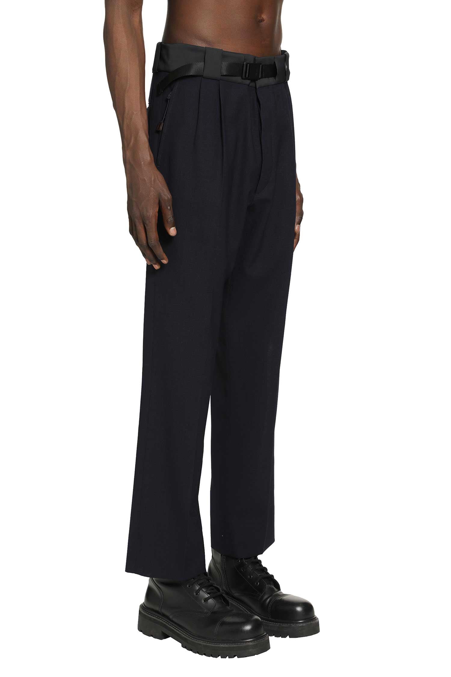 Wool Pants With Technical Details