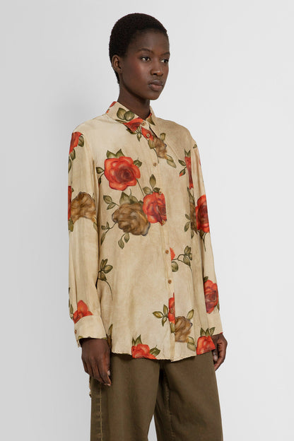 UMA WANG WOMAN BEIGE SHIRTS