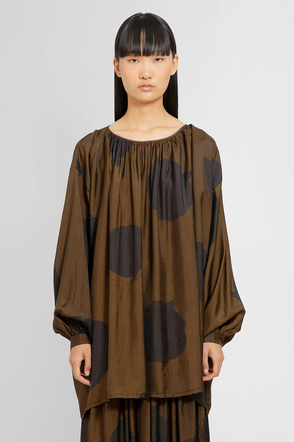 UMA WANG WOMAN BROWN TOPS