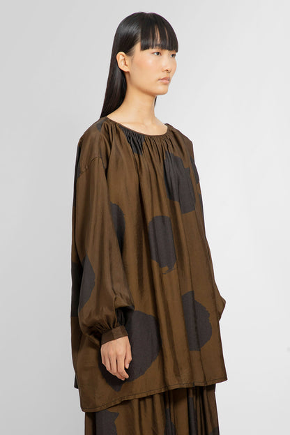 UMA WANG WOMAN BROWN TOPS