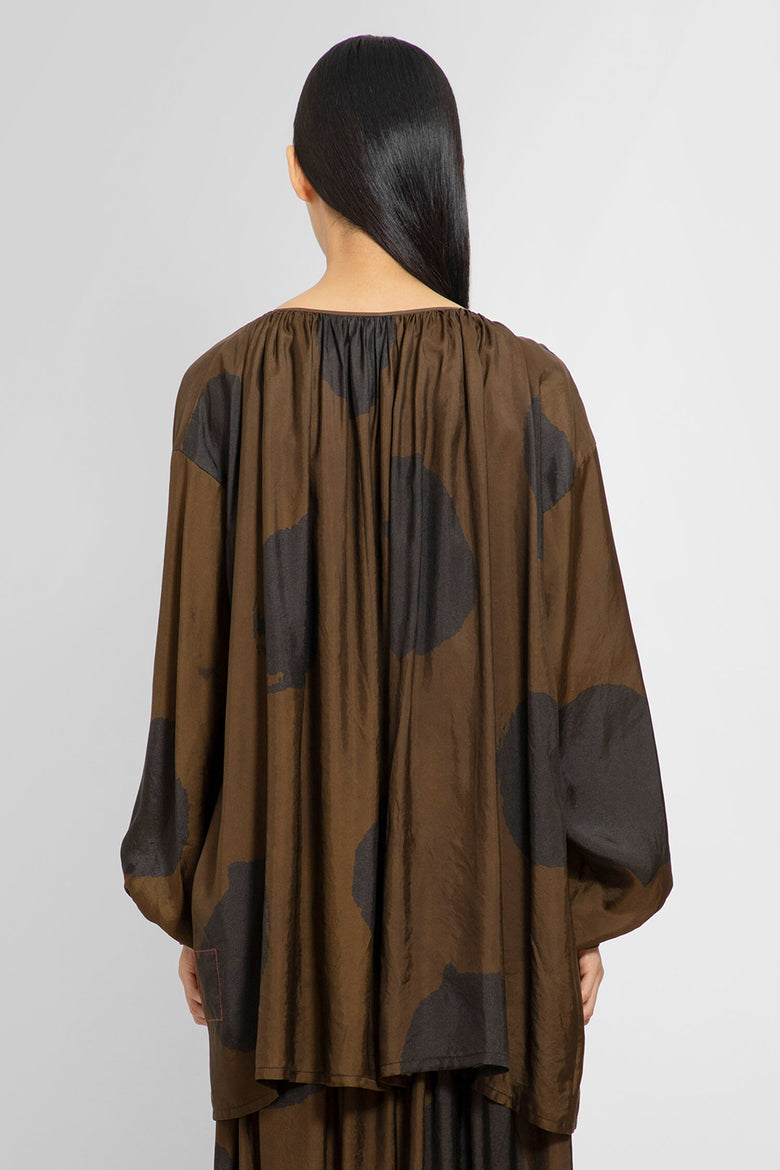 UMA WANG WOMAN BROWN TOPS