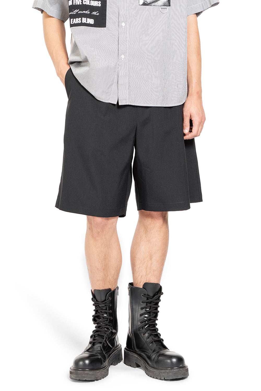 UNDERCOVER MAN BLACK SHORTS & SKIRTS