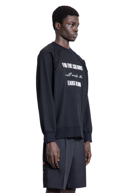 UNDERCOVER MAN BLACK SWEATSHIRTS