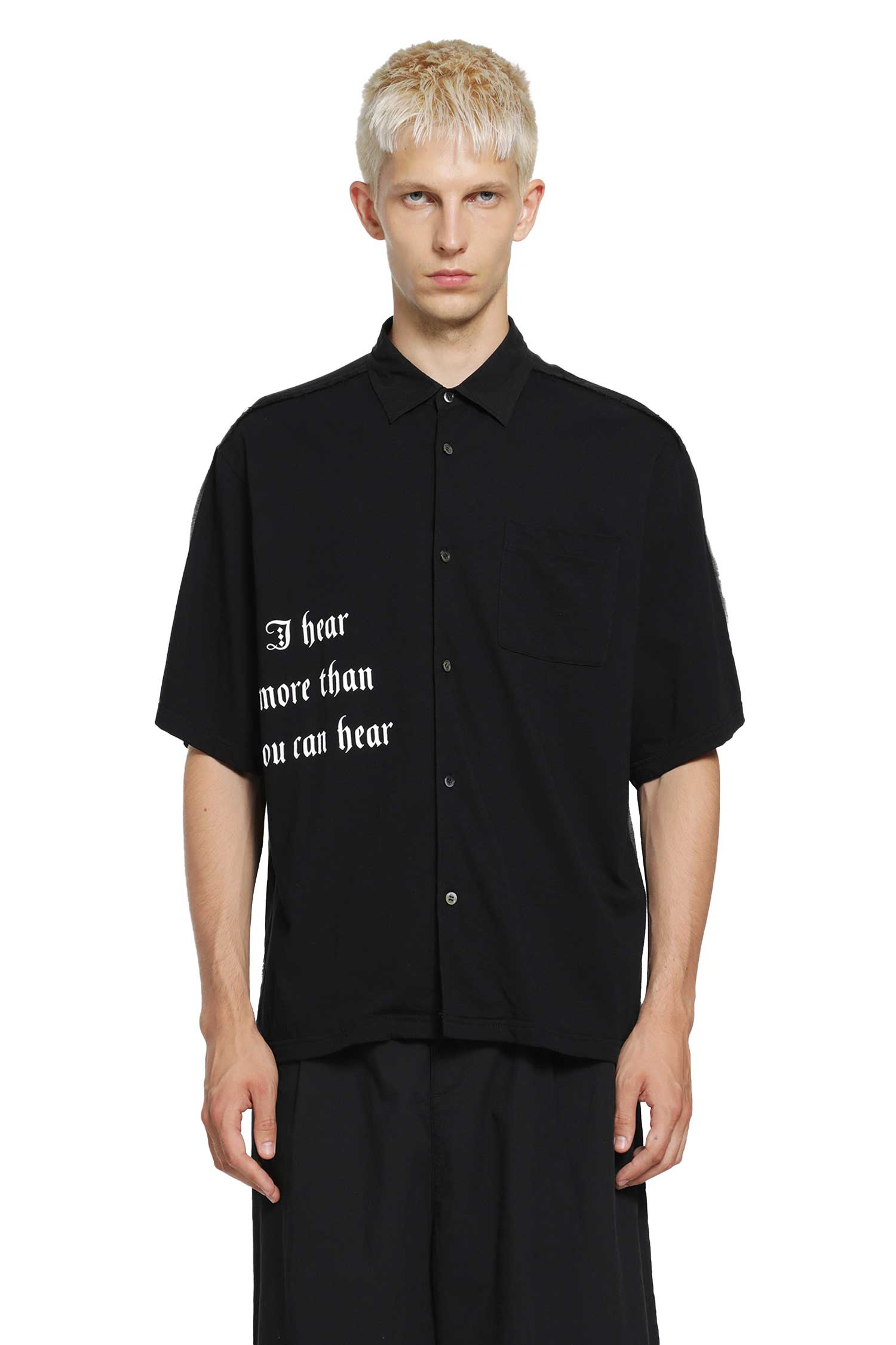 UNDERCOVER Printed Short Sleeve Shirt man