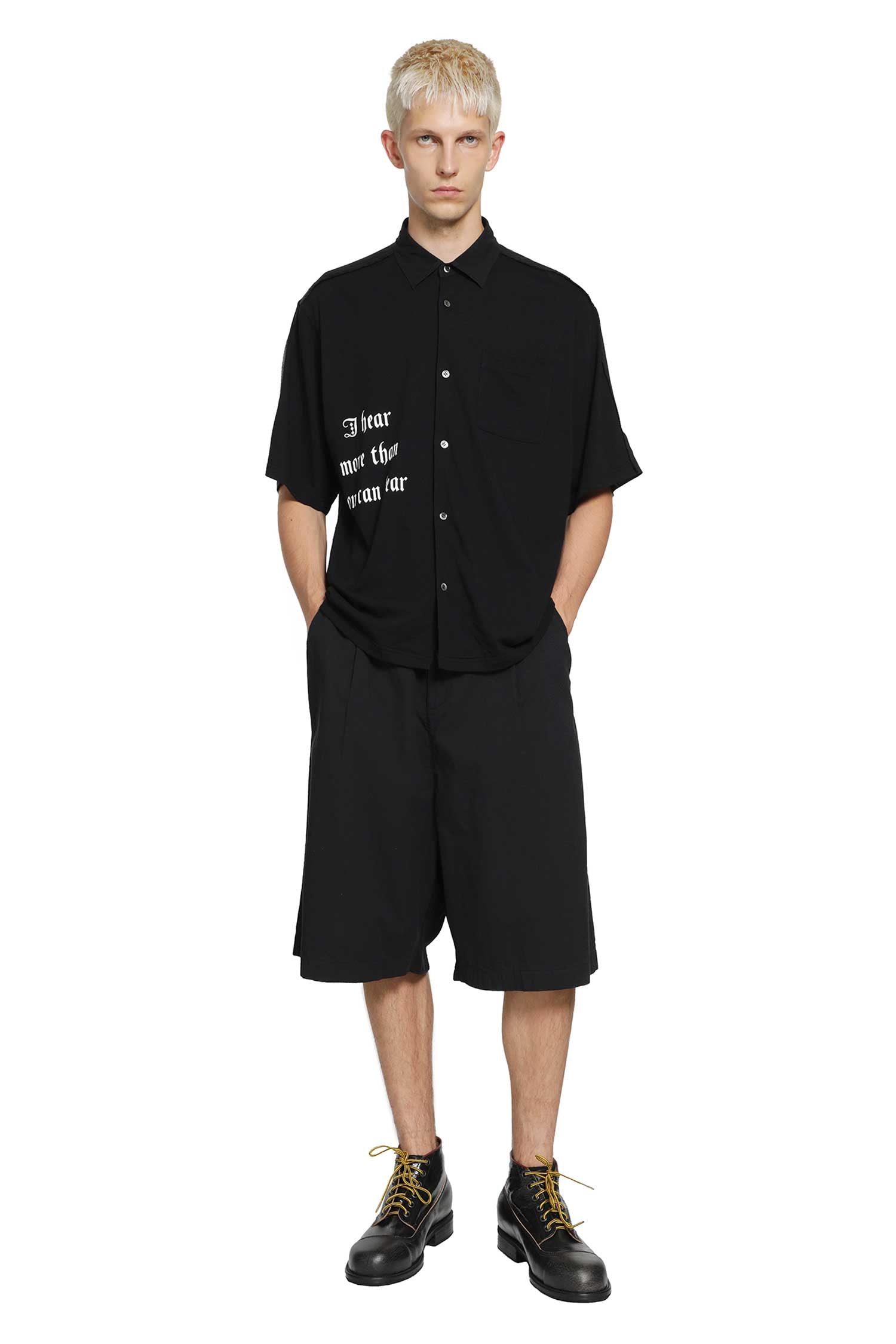 UNDERCOVER Printed Short Sleeve Shirt man