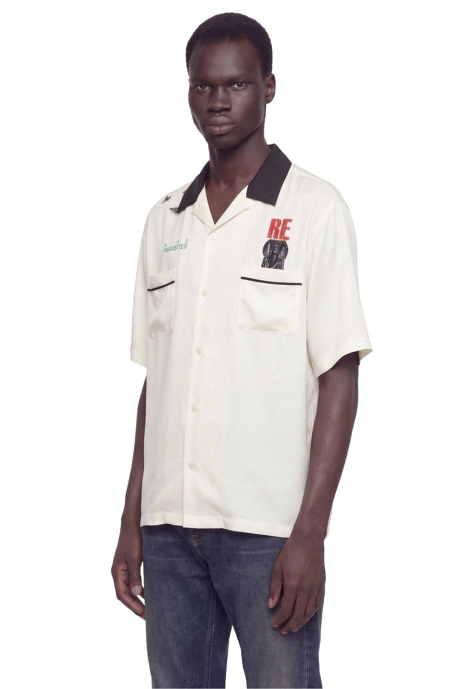Appliquéd Short-Sleeve Shirt