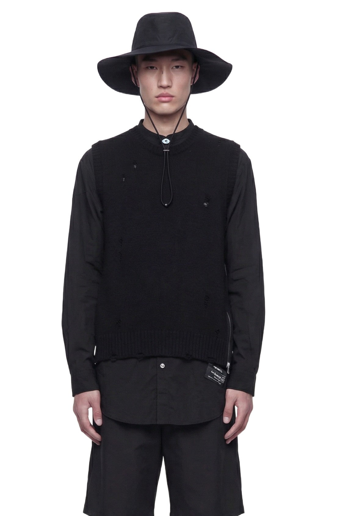 Distressed Knitted Vest