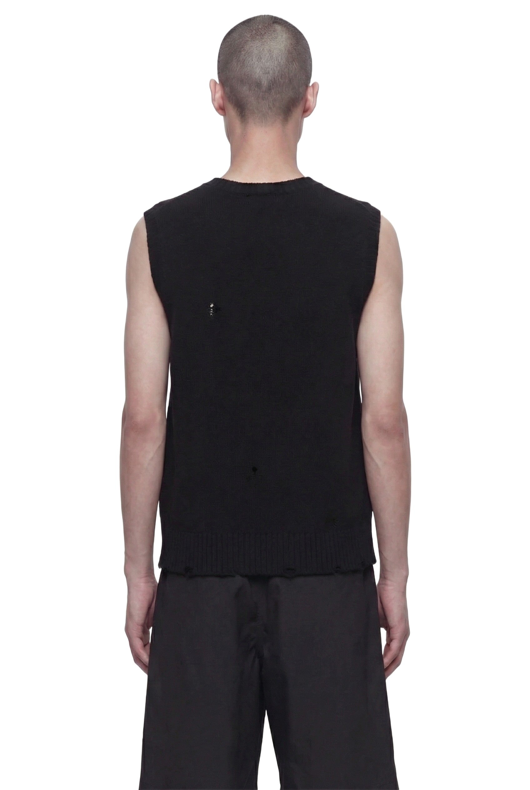 Distressed Knitted Vest