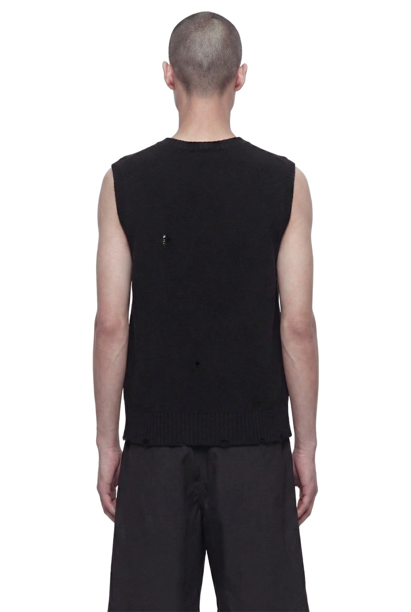 Distressed Knitted Vest