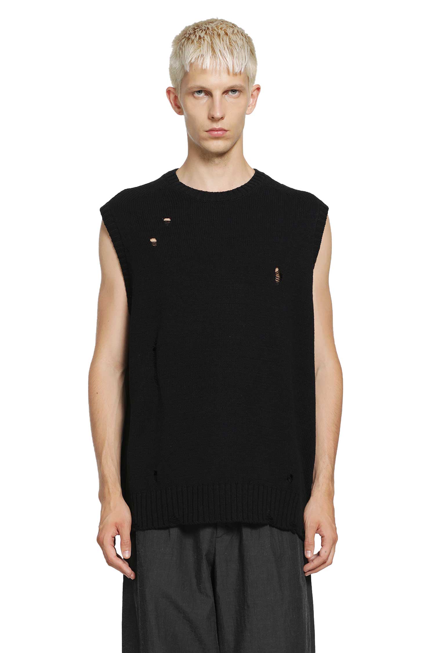 Distressed Knitted Vest