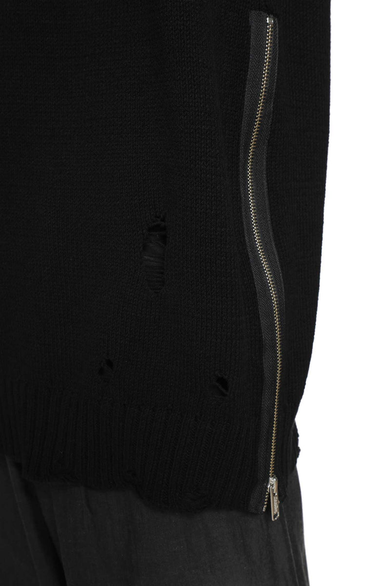UNDERCOVER Distressed Knitted Vest man