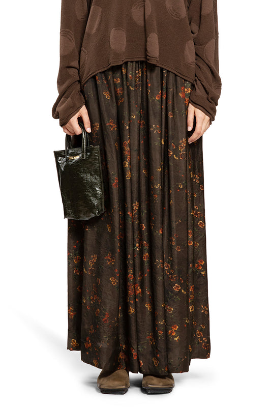 UMA WANG WOMAN BROWN SKIRTS