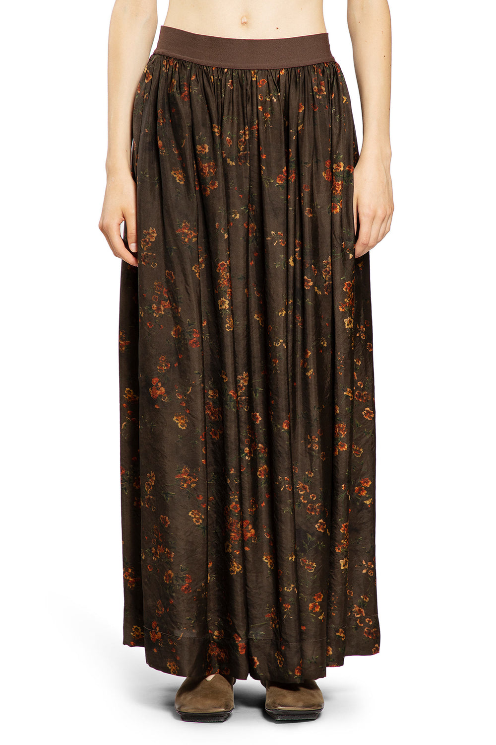 UMA WANG WOMAN BROWN SKIRTS